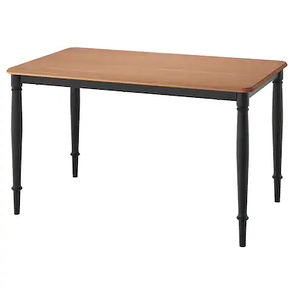 Стол обеденный ДАНДЭРЮД черный 130x80 см ИКЕА, IKEA, фото 2