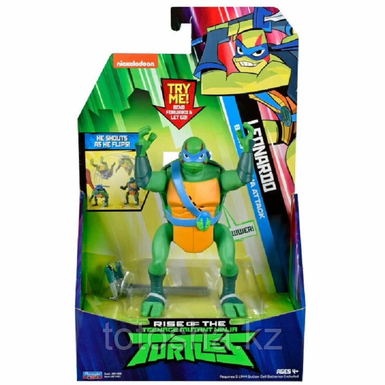 Turtles Леонардо ниндзя-атака, 15 см серия ROTMNT, 81401