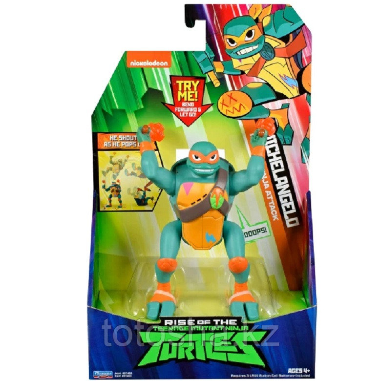 Turtles Микеланджело ниндзя-атака, 15 см серия ROTMNT, 81403