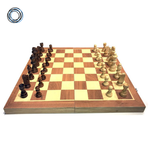 Настольная игра 3 в 1 шахматы, шашки и нарды 38 x 38 см