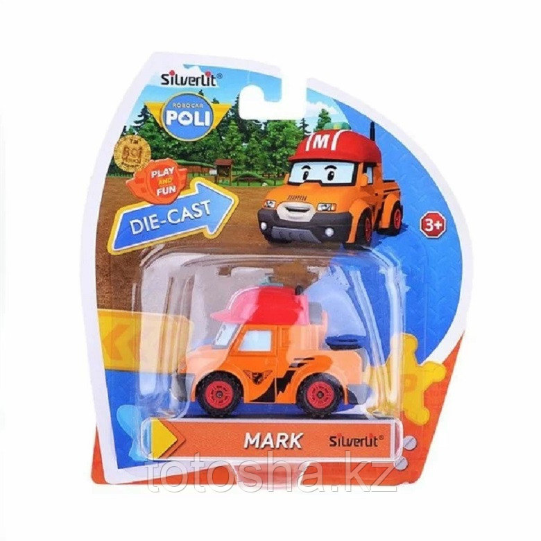 Robocar Poli Марк металлическая машинка 6 см , 83305