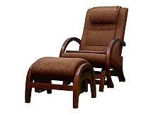 Массажное кресло-качалка EGO TWIST EG-2004 (Рогожка) с пуфом