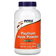 БАД Порошок из шелухи семян подорожника (340 г) Psyllium husk Now Foods