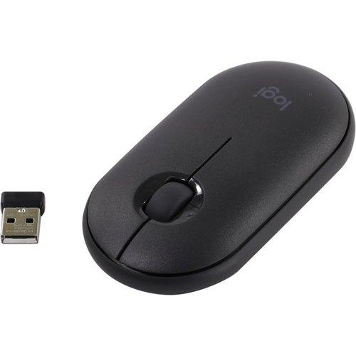 LOGITECH Pebble M350 Wireless Mouse - GRAPHITE - 2.4GHZ/BT - EMEA - CLOSED BOX - фото 1 - id-p85469020
