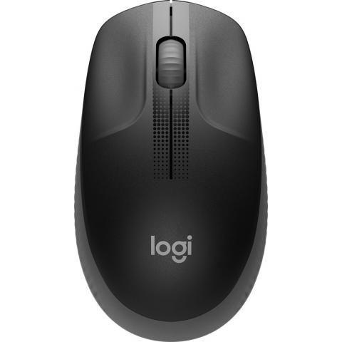 LOGITECH M190 Full-size wireless mouse - CHARCOAL - 2.4GHZ - EMEA - M190