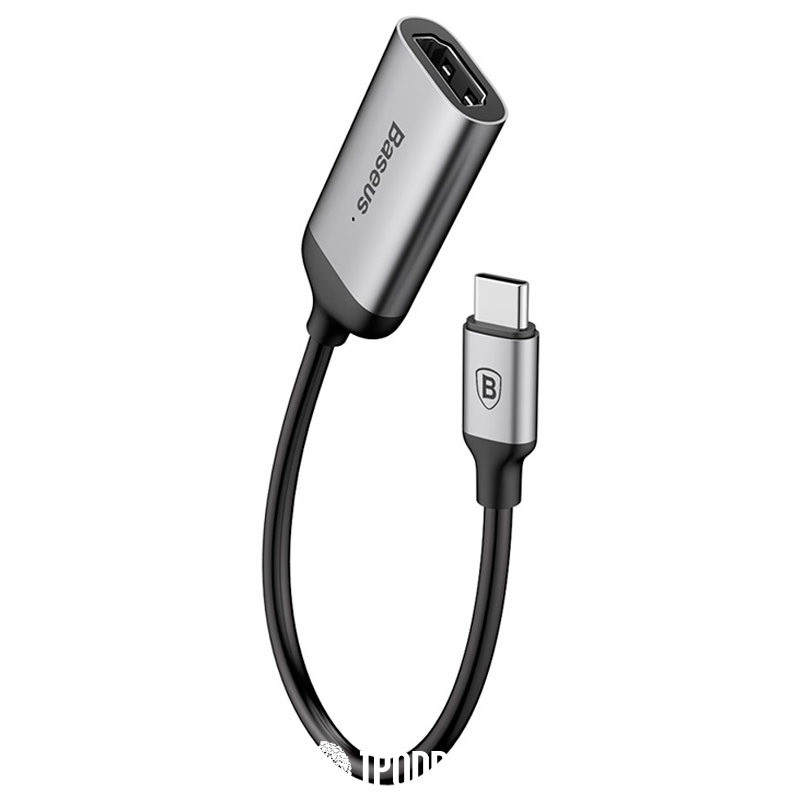 Кабель Type-C to HDMI Baseus CATCY-AOG C-Video Female 15sm Black/Gray