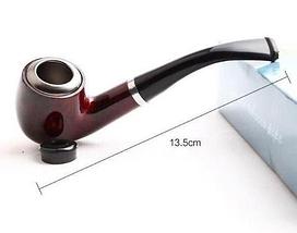 Трубка для курения табака и сигарет ZHAOFA (Bent Billard Roust), фото 4