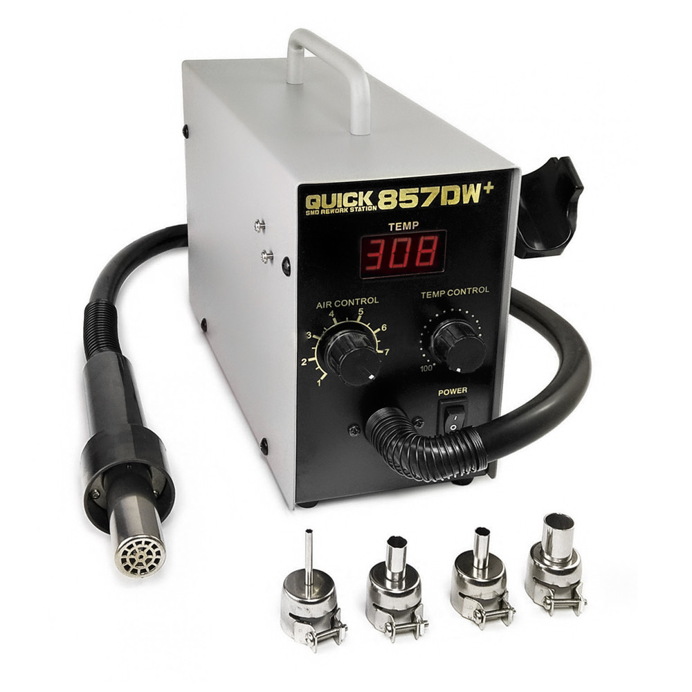 Термовоздушная паяльная станция Quick 857DW+ термофен 100°C ~ 450°C"
