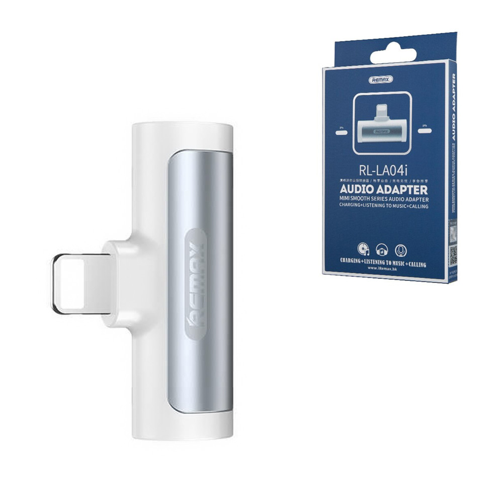 Цифровой аудио конвертер Lightning, Lightning to Lightning Remax Rl-L04i, White