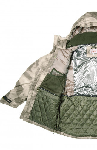 Куртка мужская демисезонная ОКРУГ Тувалык -15°C (ткань алова, кмф.коричневый), размер 50 - фото 3 - id-p86060038