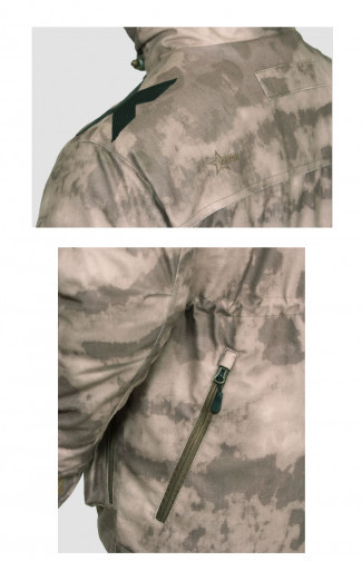 Куртка мужская демисезонная ОКРУГ Тувалык -15°C (ткань алова, кмф.коричневый), размер 50 - фото 6 - id-p86060038