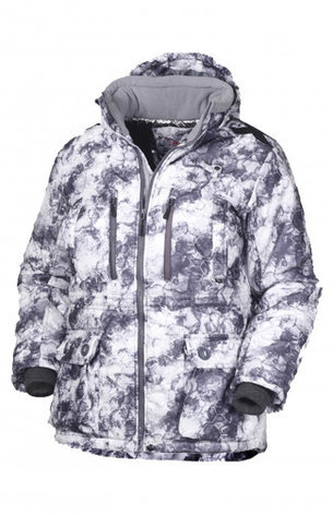 Куртка мужская зимняя ОКРУГ Охотник -20°C (ткань алова, кмф.белый), размер 48, фото 2