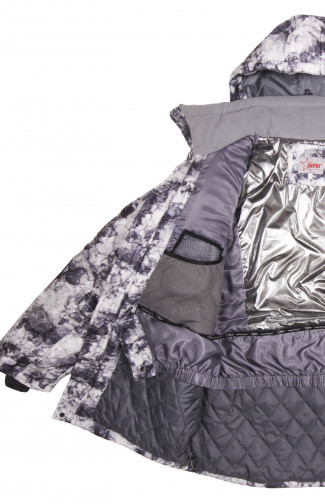 Куртка мужская зимняя ОКРУГ Охотник -20°C (ткань алова, кмф.белый), размер 56 - фото 3 - id-p86062280