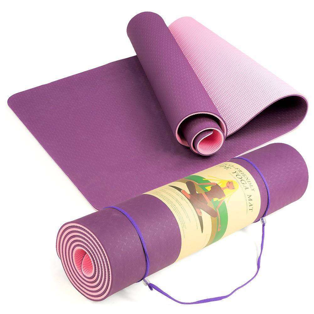 Коврик для йоги фиолетовый, фото 1