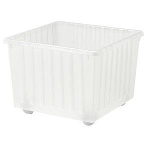Ящик на колесах ВЕССЛА белый 39x39 см ИКЕА, IKEA, фото 2