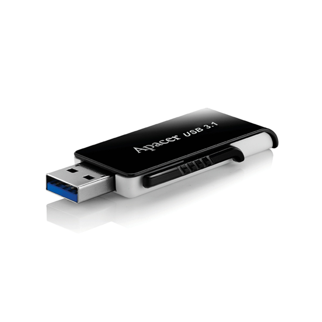 USB-накопитель, Apacer, AH350, AP16GAH350B-1, 16GB, USB 3.1, Чёрный