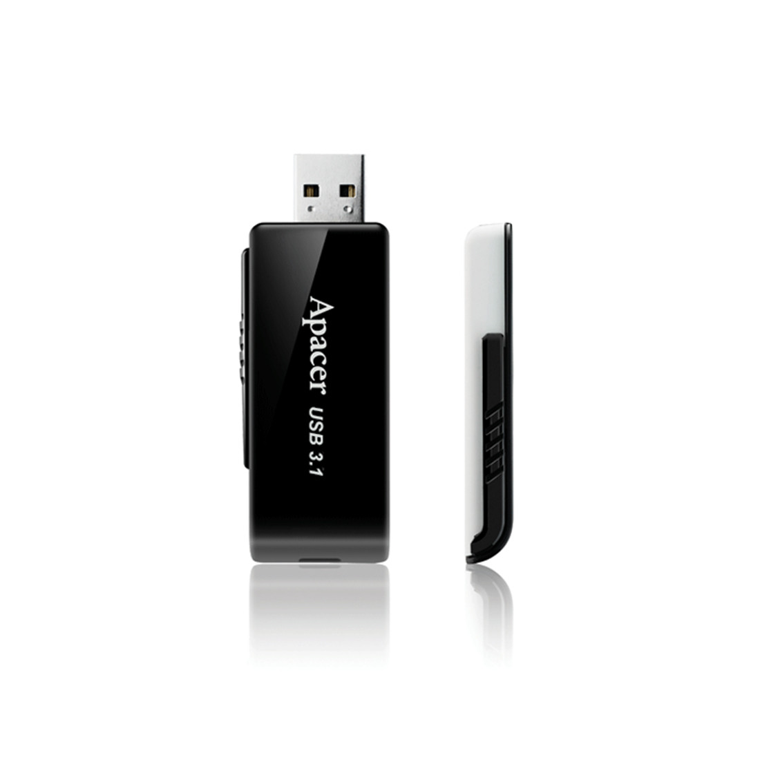 USB-накопитель, Apacer, AH350, AP16GAH350B-1, 16GB, USB 3.1, Чёрный - фото 2 - id-p85610600