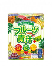 Фруктовый Аодзиру + молодые листья ячменя "Fruit Aojiru + Omugi Wakaba" Japan Gals, 3 гр х 24 саше