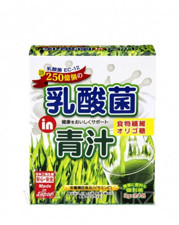 Аодзиру + молочнокислые бактерии "Lactic acid bacteria + Green Aojiru" Japan Gals, 3 гр х 24 саше