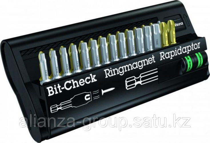 Набор насадок WERA Bit-Check – Ringmagnet Rapidaptor BC RR/30, WE-056441 [WE-056441]