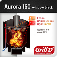 Печь для сауны Aurora 160 Window Grill`D, фото 2