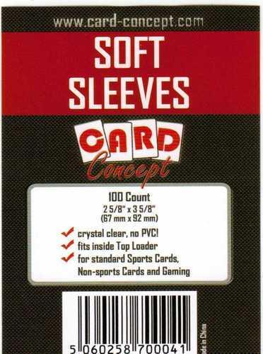 Протекторы для игральных карт soft sleeves card Concept 100 шт 67х92мм