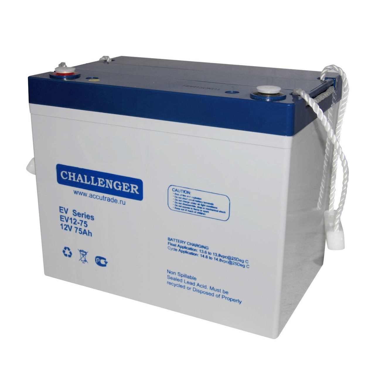 Аккумулятор Challenger EV12-75 (12В, 75Ач)