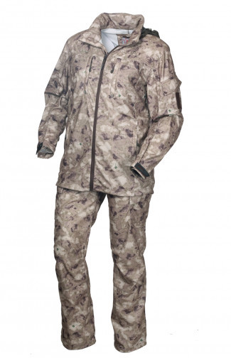 Костюм летний антимоскитный ОКРУГ Комар-2 (ткань дюспа кмф.коричневый), размер 56