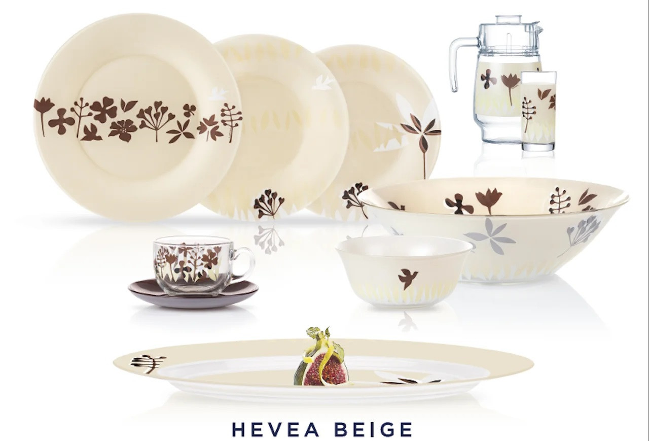 Столовый сервиз Luminarc HEVEA beige 38+7 предметов на 6 персон