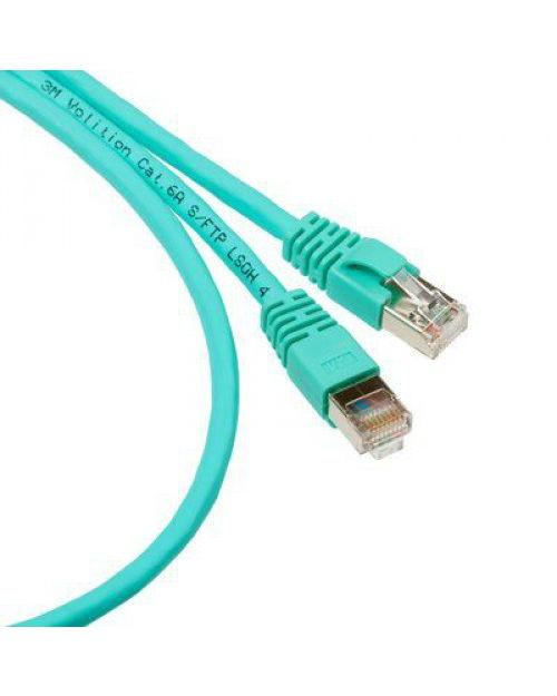 3М UU008074625 Коммутационный кабель кат. 6, неэкранированный, RJ45-RJ45, UTP, бирюзовый, PVC, 1 м