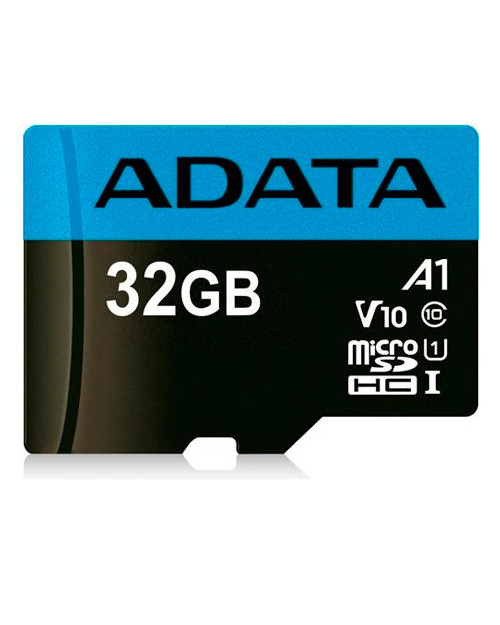 Флешка ADATA microSDHC, 32GB, UHS-I Class 10 A1 + SD adapter