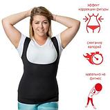 Фитнес-майка неопреновая Sweat Shaper с эффектом сауны для женщин (S-M), фото 2