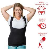 Фитнес-майка неопреновая Sweat Shaper с эффектом сауны для женщин (S-M), фото 2