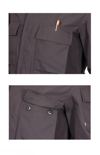 Костюм летний мужской ОКРУГ Полевой (ткань рип-стоп черный), размер 50 - фото 5 - id-p86113520