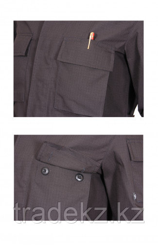 Костюм летний мужской ОКРУГ Полевой (ткань рип-стоп черный), размер 56 - фото 5 - id-p86113539