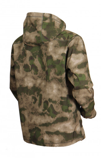 Куртка мужская демисезонная ОКРУГ Заря +15°C (ткань софтшелл, кмф.зеленый), размер 56 - фото 2 - id-p86117223