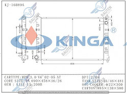 Радиатор охлаждения MAZDA MPV LW3W 99-06 3.0л