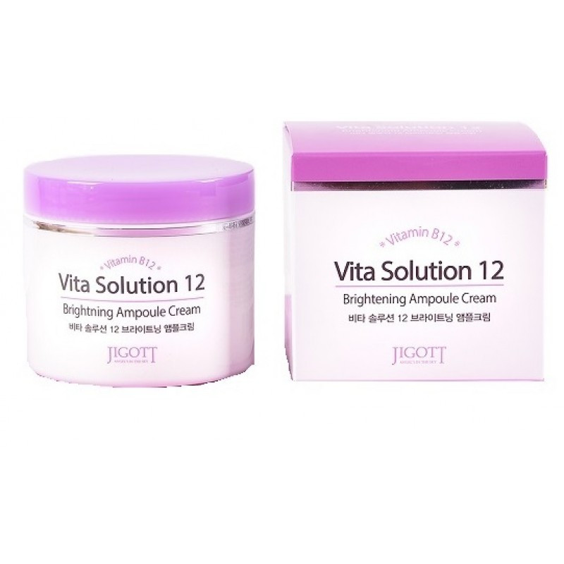 Jigott Vita Solution 12 Ампульный крем для улучшения цвета лица