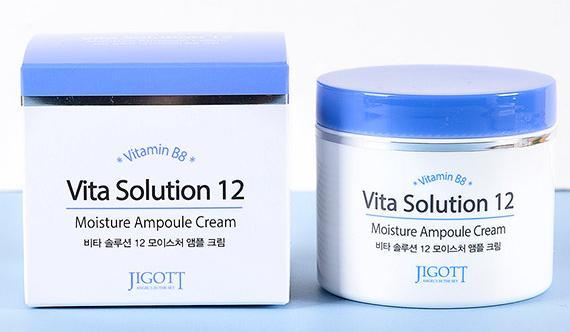 Jigott Vita Solution 12 Ампульный крем для лица увлажняющий