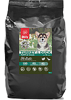 Беззерновой корм для щенков всех пород Blitz Holistic Turkey & Duck Puppy All Breeds Grain Free индейка, утка, фото 1