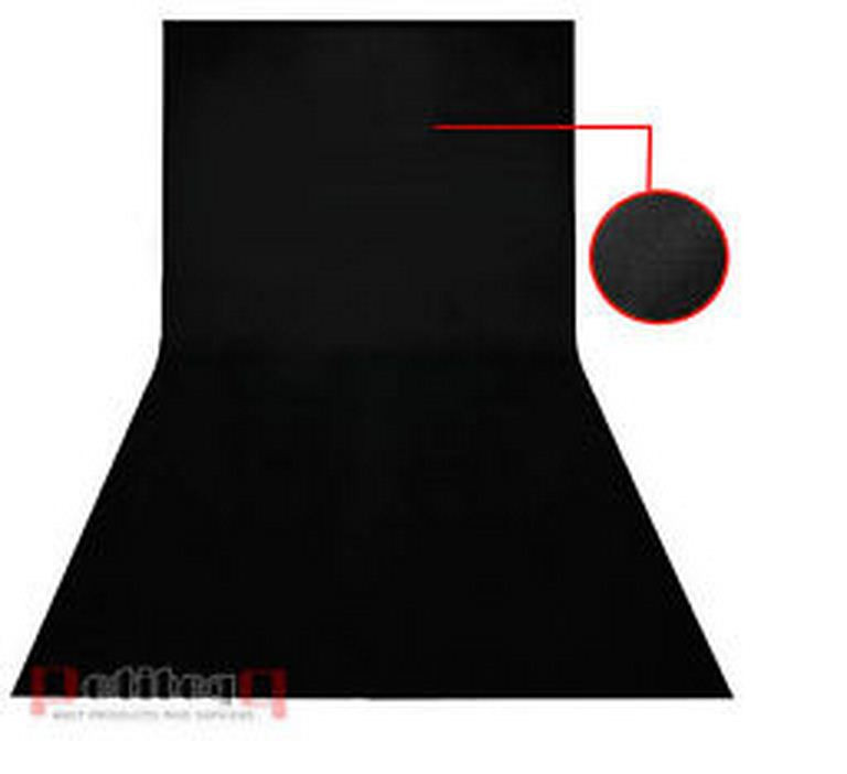 Студийный тканевый черный фон 2м × 2,3 м - фото 2 - id-p86180657