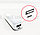 Портативное зарядное устройство компактное 2600 mAh Power Bank mobile A3 Demaco белый, фото 5