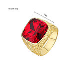 Кольцо-перстень "Красный рубин", фото 4