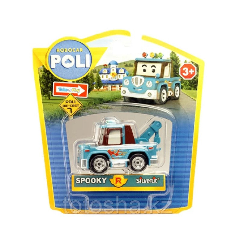 Robocar Poli Спуки металлическая машинка 6 см , 83166