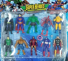 Детские игрушки супергерои набор из 10 фигурок