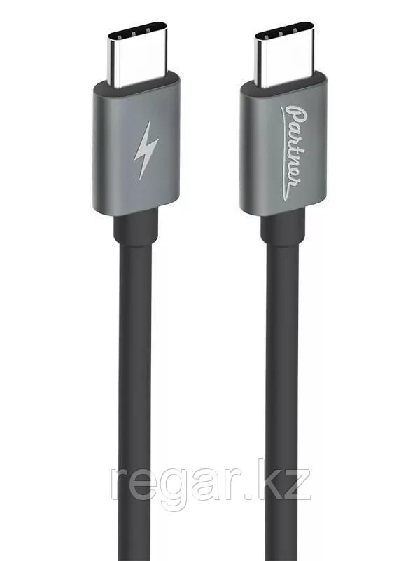 Кабель Partner USB3.1, USB type-C - USB type-C, 1м, черный