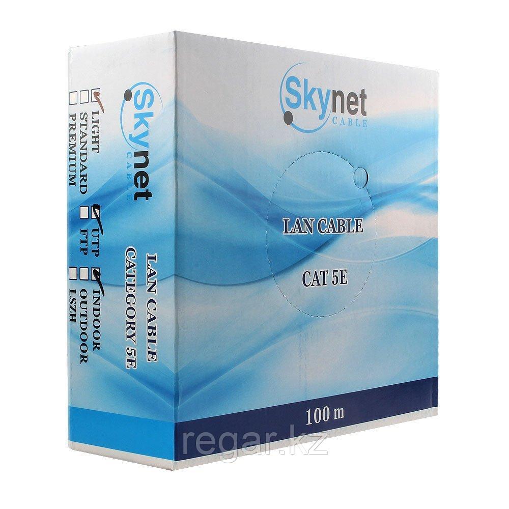 Кабель SkyNet Light UTP outdoor 4x2x0,46, медный, FLUKE TEST, кат.5e, однож., 100 м, box, черный