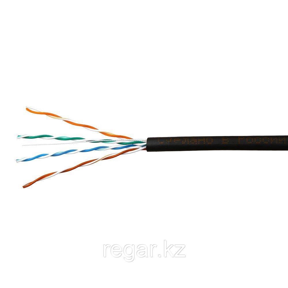 Кабель SkyNet Light UTP outdoor 4x2x0,46, медный, FLUKE TEST, кат.5e, однож., 305 м, box, черный