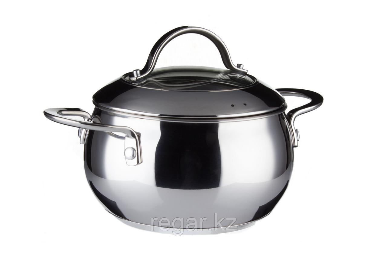 Кастрюля Vinzer Grand Majestic Glossy 89162 с крышкой 18 см 3 л