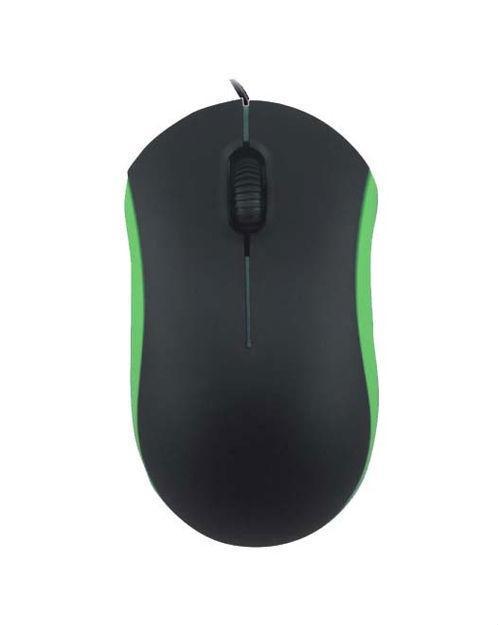 Мышь проводная RITMIX ROM-111 BLACK/GREEN